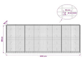 Gabion with 3.5 mm Wire and 5x10 cm Mesh 400x50x200 cm 3462866