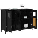 Sideboard Black Oak 100 x 35 x 70 cm Engineered Wood 8010906