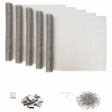 Light Shaft Cover with Clips 5 pcs 70 x 190 cm Silver 42045630