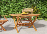 Folding Garden Table 90x75 cm Solid Wood Acacia 319672