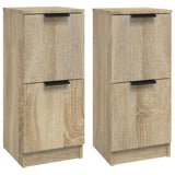 Sideboards 2 pcs Sonoma Oak 30x30x70 cm Engineered Wood 811176