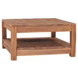 ZNTS Coffee Table 68x67x35 cm Solid Teak Wood 332859