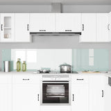 Kitchen Backsplash 2 pcs White 120 x 50 cm Tempered Glass 3415486