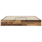 Ottoman Bed Frame Old Wood 203 x 180 x 25 cm Engineered Wood 3409211