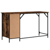 Computer Desk Smoked Oak 131x48x75 cm Engineered Wood 836220
