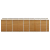 Garden Shed Light Brown 191x725x198 cm Galvanised Steel 3188282