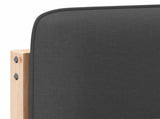 Upholstered Headboard with Headboard Brown and Dark Grey 180 cm 880109