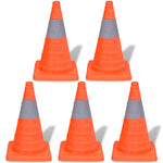 ZNTS 5 Pop-up Traffic Cones 42 cm 141819