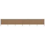 6-panel Wind Screen Fabric 800x80 cm Taupe 44546