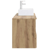 Bathroom Furniture Set 2 pcs Artisan Oak Engineered Wood 3404063