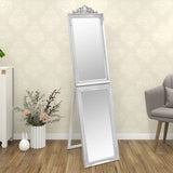Free-Standing Mirror Silver 45x180 cm 351526