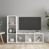 TV Cabinets 2 pcs White 107x35x37 cm Engineered Wood 3079934