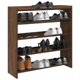 Shoe Rack Brown Oak 80x25x81 cm Engineered Wood 859911