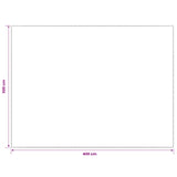 Rug Cream 300 x 400 cm 100% Polyester 3 mm Washable 42041628