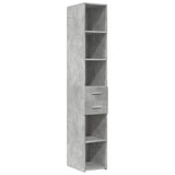 Highboard Concrete Grey 30x42.5x185 cm Engineered Wood 846239