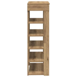 Shoe Rack Artisan Oak 60x30x98 cm Engineered Wood 859931