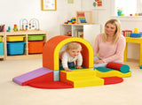 Kids Soft Play Set, 10PCs PU Leather Foam Climbing Blocks for Climb and Crawl, Educational Toys for T3398P553439