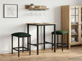 Bar Stool 2 pcs Dark Green 40 x 32 x 74 cm Engineered Wood 8006176