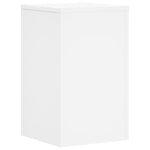 ZNTS Plant Stands 2 pcs White 30x30x50 cm Engineered wood 852915