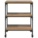 Kitchen Trolley Artisan Oak 60 x 41 x 76 cm Engineered Wood 883009
