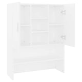 808386 Washing Machine Cabinet White 70,5x25,5x90 cm