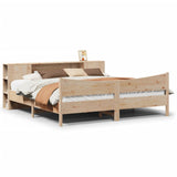 Bed Frame without Mattress 180x200 cm Super King Solid Wood Pine 3323290