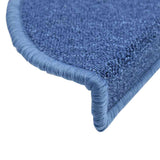 Stair Mats 20 pcs 56x17x3 cm Blue Half Round 3365788