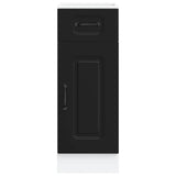 Kitchen Base Cabinet Kalmar Black Engineered Wood 853458