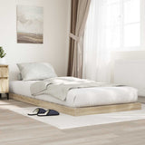 Floor Bed Frame Sonoma 100 x 200 cm Engineered Wood 893550
