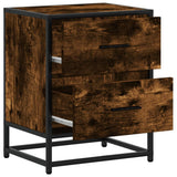Bedside Cabinet Smoked Oak 40x31x50 cm Engineered Wood 848678