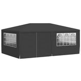 Professional Party Tent with Side Walls 4x6 m Anthracite 90 g/m 48537