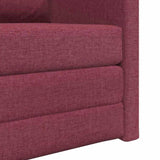 Sofa Bed Wine Red 74 x 77 x 81 cm Fabric 4106624