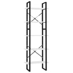 5-Tier Book Cabinet White 60x30x175 cm Engineered Wood 3081978