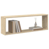 Wall Cube Shelf 4 pcs Sonoma Oak 80x15x26.5 cm Engineered Wood 807116