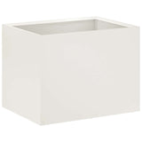 Garden Planter 2 pcs White 40 x 30 x 30 cm Cold-rolled Steel 8005193