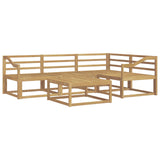 Outdoor Sofa Set 5 pcs White 79 x 79 x 37 cm Solid Acacia Wood 3386423