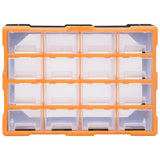 Multi-drawer Organiser with 16 Middle Drawers 52x16x37 cm 149601