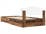 Bed Frame with Headboard Old Wood 100 x 200 cm Engineered Wood 3413236