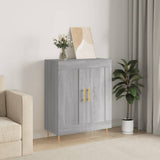 Sideboard Grey Sonoma 69.5x34x90 cm Engineered Wood 830186