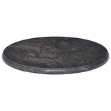 Table Top Black Marble 50x2.5 cm Durable Table Top Round 149193