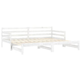 Pull-out Day Bed without Mattress White 2xcm 806956