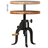 Side Table 45x cm Solid Reclaimed Wood and Cast Iron 247588