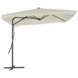 Garden Parasol with Steel Pole 250x250 cm Sand 44882