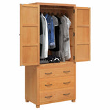 Storage Furniture Set with Drawer 2 pcs Brown Solid Oak Wood 3328631