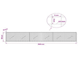 Gabion with 5 mm Wire and 5x5 cm Mesh 300x10x50 cm 3463944