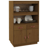 Highboard Honey Brown 67x40x108.5 cm Solid Wood Pine 820160