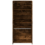 Shoe Cabinet Smoked Oak 80x39x178 cm Engineered Wood 3276676