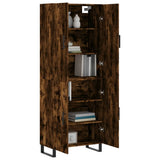Highboard Smoked Oak 69.5x34x180 cm Engineered Wood 3195704