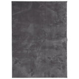 Rug HUARTE Short Pile Soft and Washable Anthracite 160x230 cm 375003