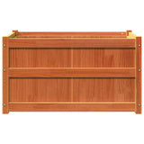 Garden Planters 2 pcs Wax Brown Solid Wood Pine 837464